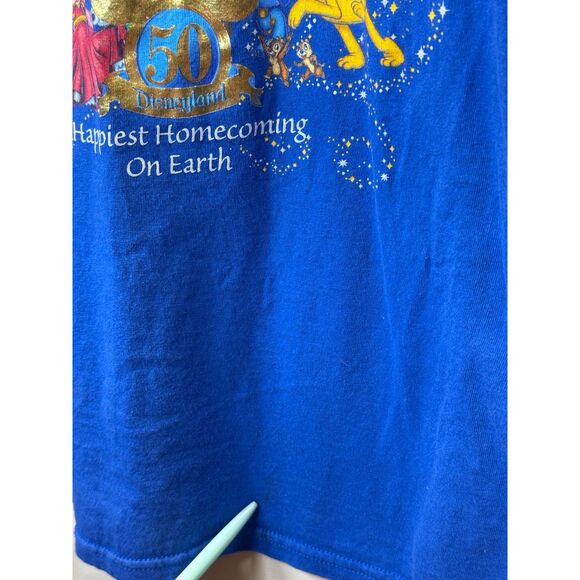 Disney Unisex Size Medium Blue Pullover Graphic T-Shirt - Picture 6 of 6
